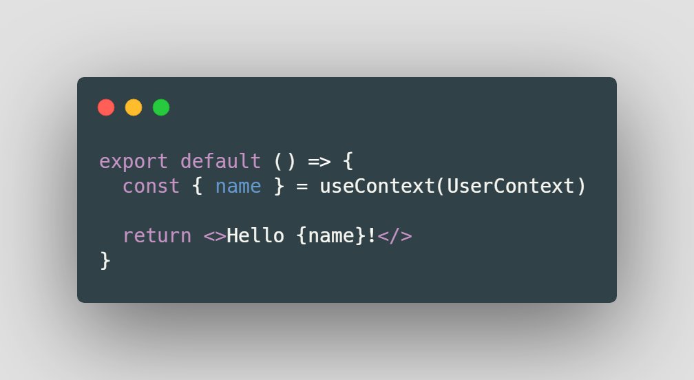 Code with hooks and context